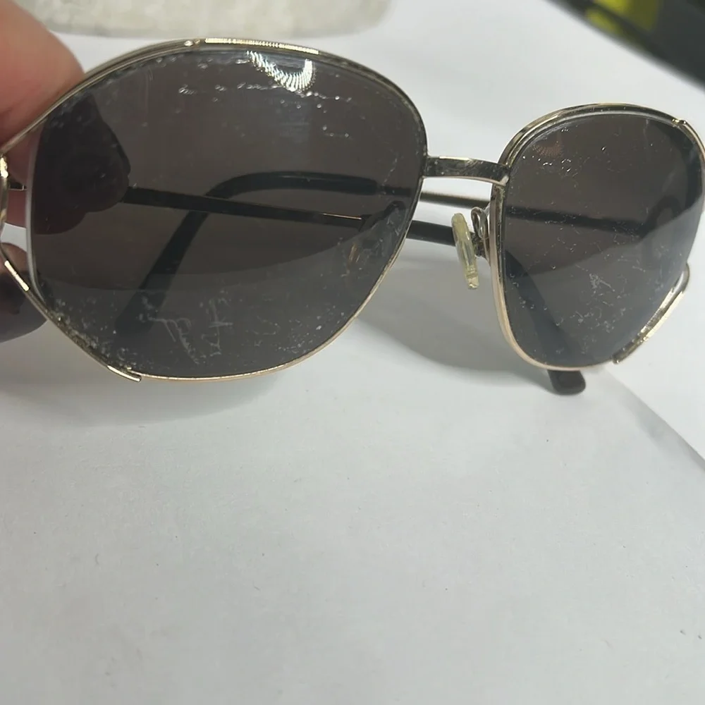Vintage Christian Dior Eyeglasses Sunglasses Goldtone Frames